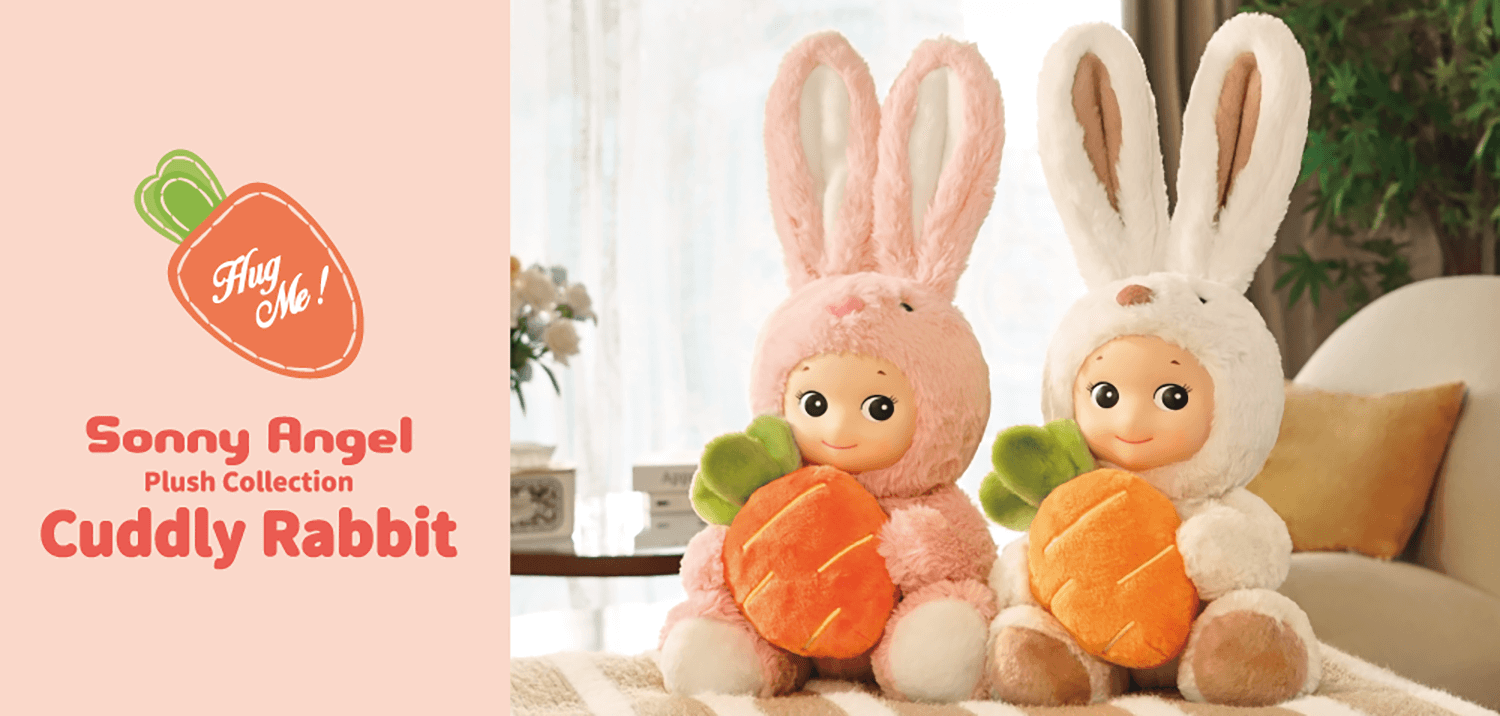 New Release “Sonny Angel Plush Collection – Cuddly Rabbit”, a cute rabbit stuffed  toy with long ears. ｜ Sonny Angel - Official Site 